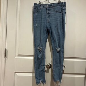 H&M Distressed Blue Jeans